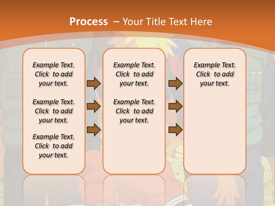 A Group Of Anime Characters With A Sunset In The Background PowerPoint Template