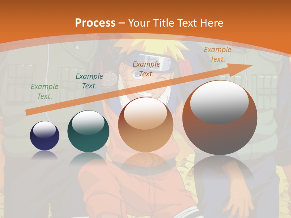 A Group Of Anime Characters With A Sunset In The Background PowerPoint Template