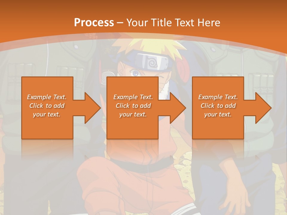 A Group Of Anime Characters With A Sunset In The Background PowerPoint Template