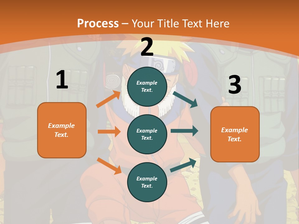 A Group Of Anime Characters With A Sunset In The Background PowerPoint Template