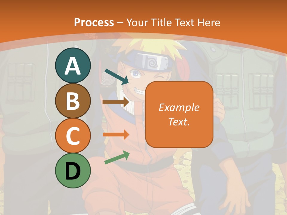 A Group Of Anime Characters With A Sunset In The Background PowerPoint Template