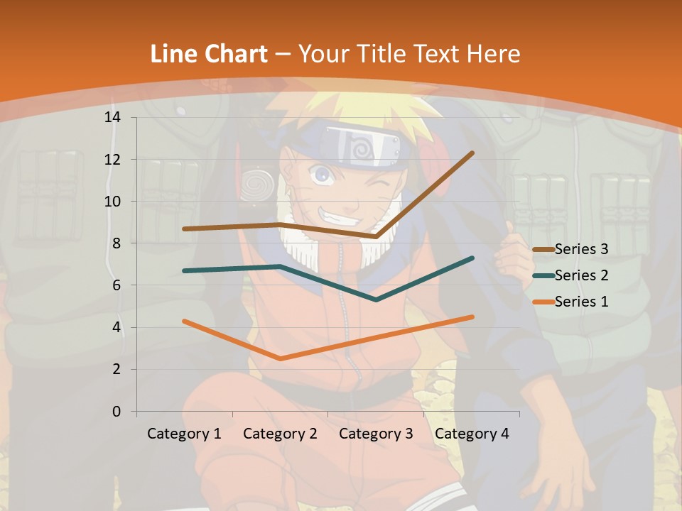 A Group Of Anime Characters With A Sunset In The Background PowerPoint Template