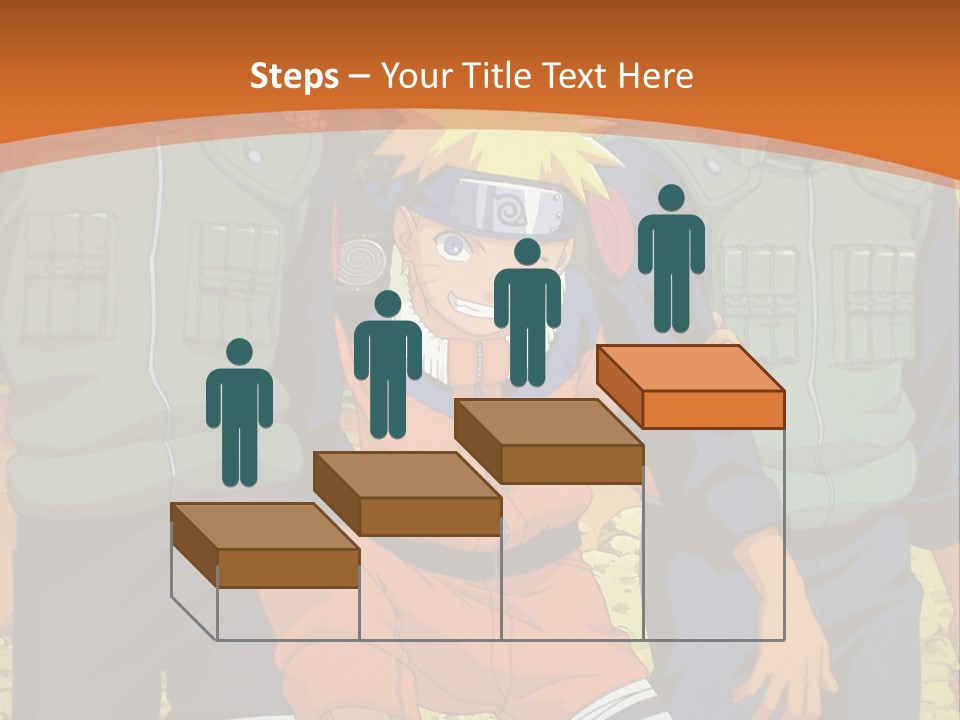 A Group Of Anime Characters With A Sunset In The Background PowerPoint Template