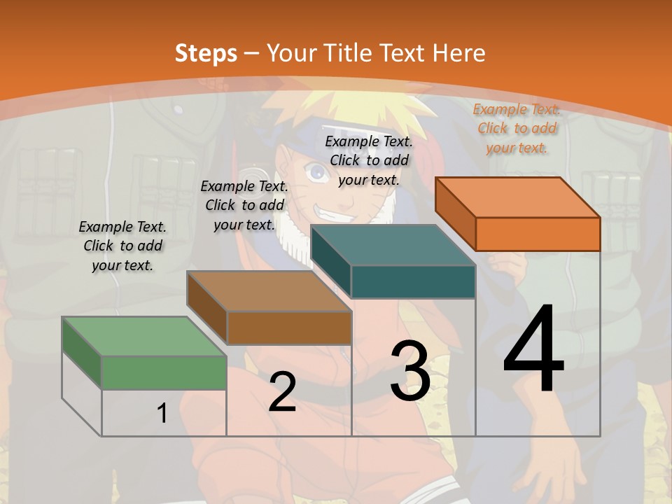 A Group Of Anime Characters With A Sunset In The Background PowerPoint Template