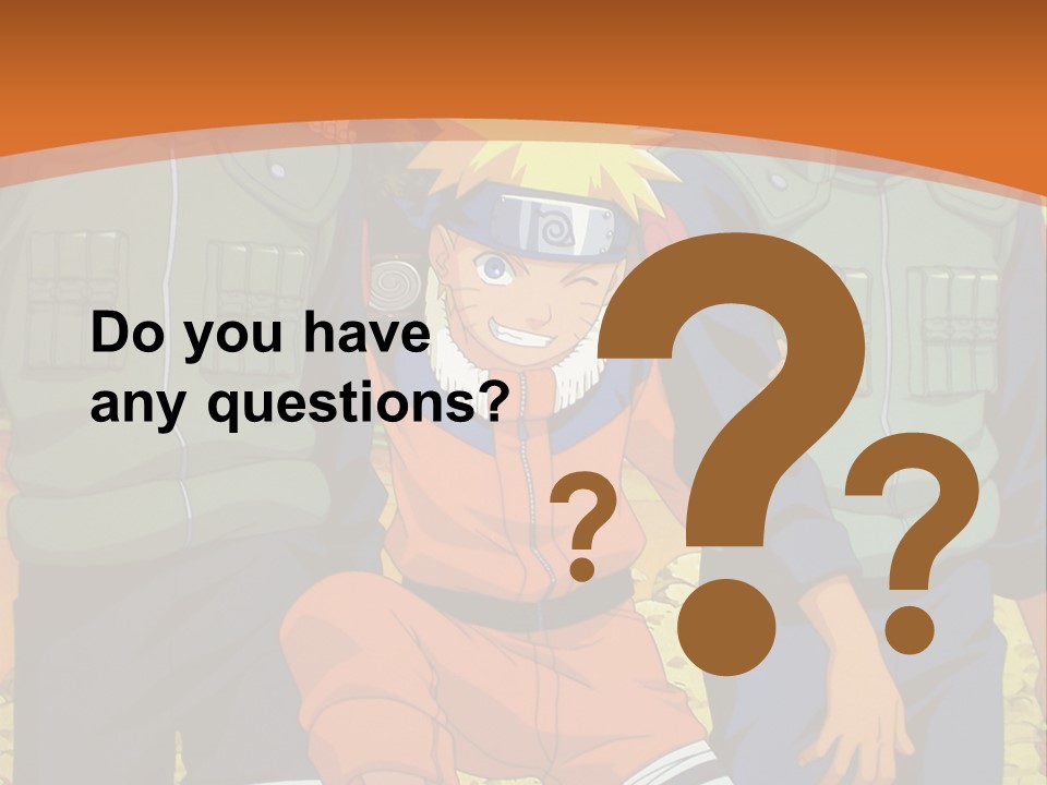 A Group Of Anime Characters With A Sunset In The Background PowerPoint Template