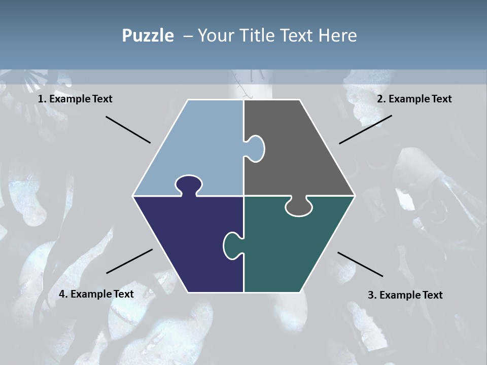 A Black And White Anime Character With Blue Hair PowerPoint Template