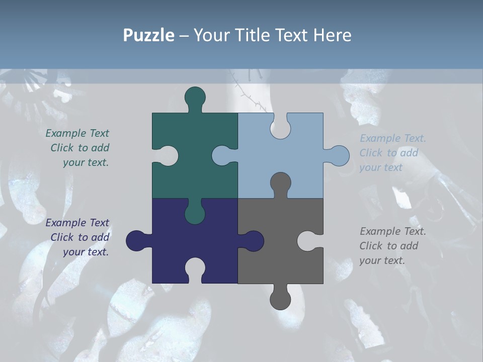 A Black And White Anime Character With Blue Hair PowerPoint Template