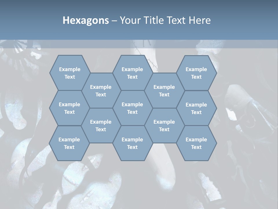 A Black And White Anime Character With Blue Hair PowerPoint Template