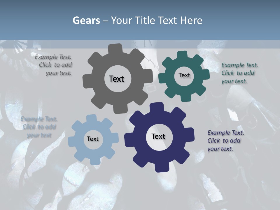 A Black And White Anime Character With Blue Hair PowerPoint Template