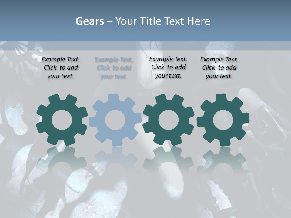 A Black And White Anime Character With Blue Hair PowerPoint Template