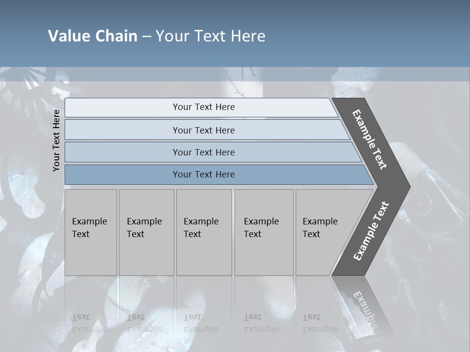 A Black And White Anime Character With Blue Hair PowerPoint Template