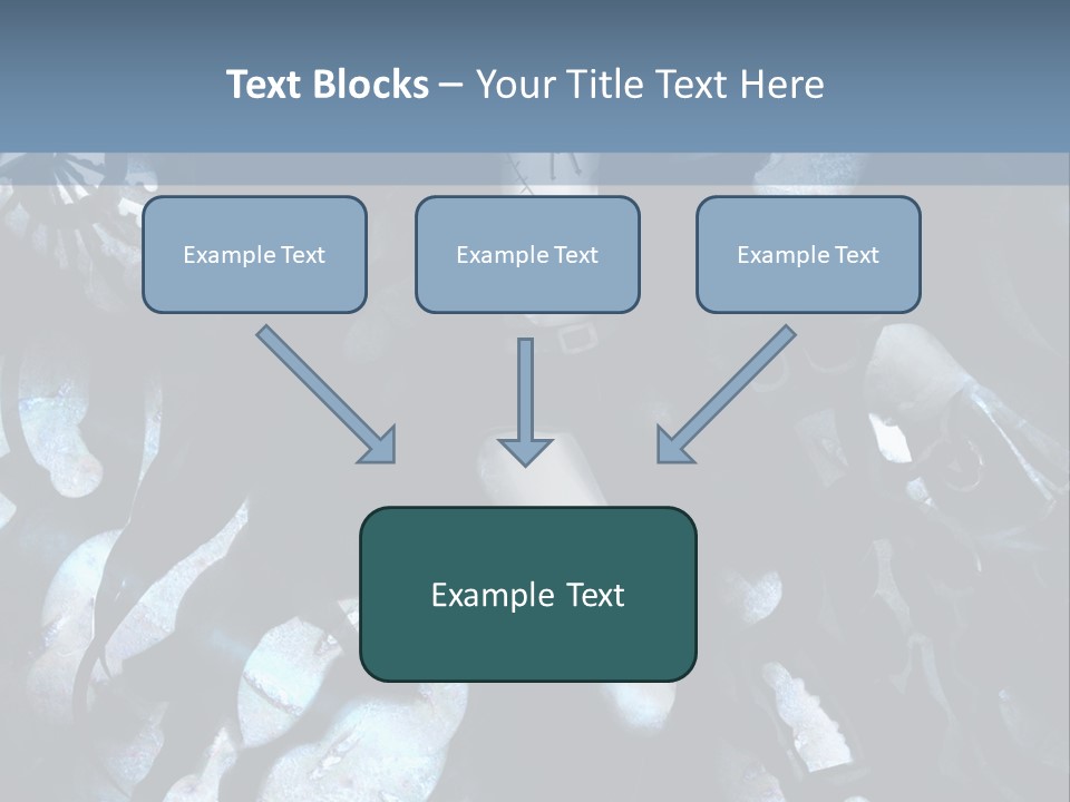 A Black And White Anime Character With Blue Hair PowerPoint Template