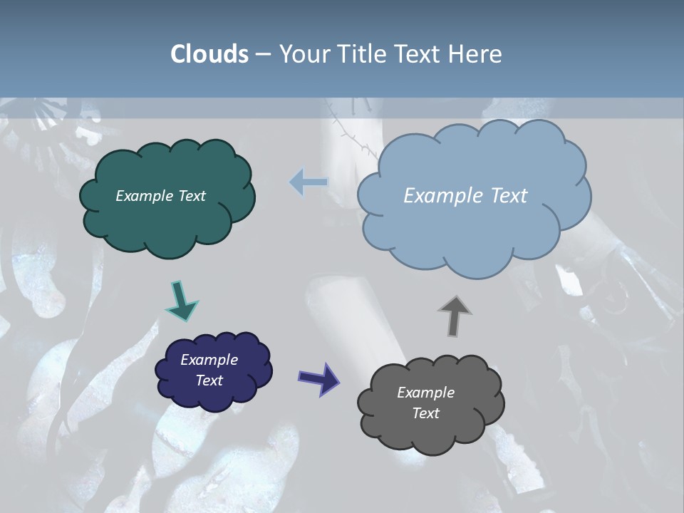 A Black And White Anime Character With Blue Hair PowerPoint Template
