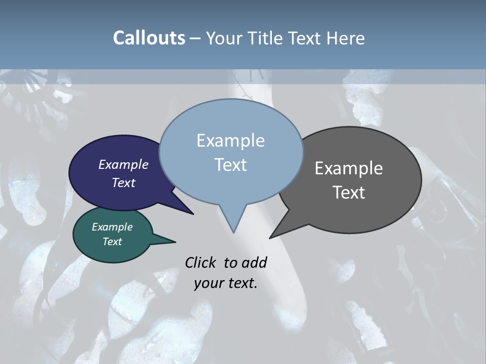 A Black And White Anime Character With Blue Hair PowerPoint Template