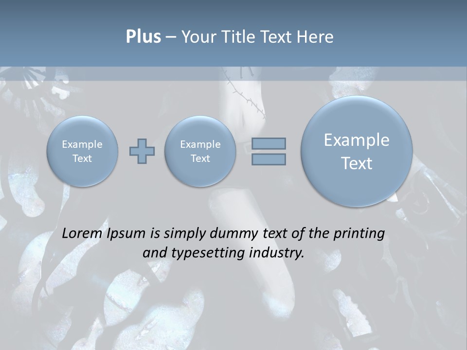 A Black And White Anime Character With Blue Hair PowerPoint Template