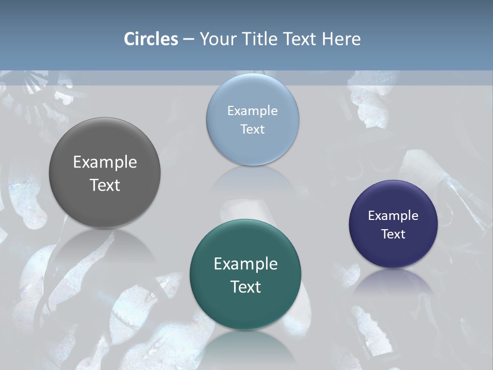 A Black And White Anime Character With Blue Hair PowerPoint Template