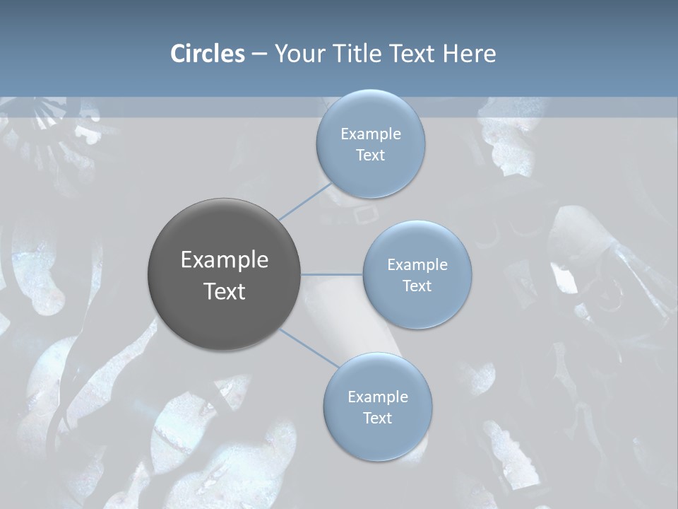 A Black And White Anime Character With Blue Hair PowerPoint Template