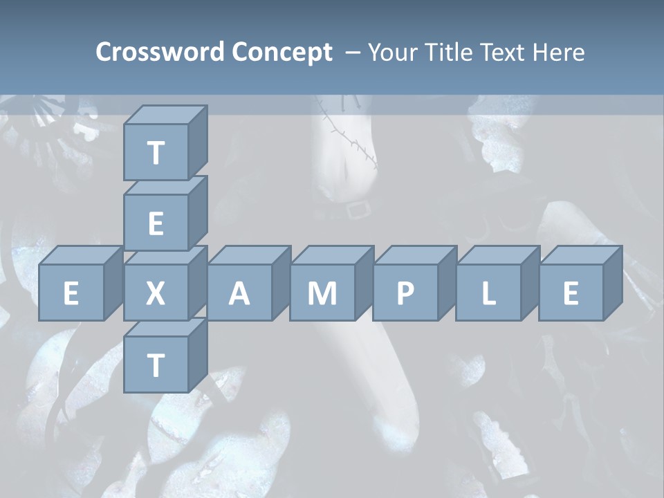 A Black And White Anime Character With Blue Hair PowerPoint Template