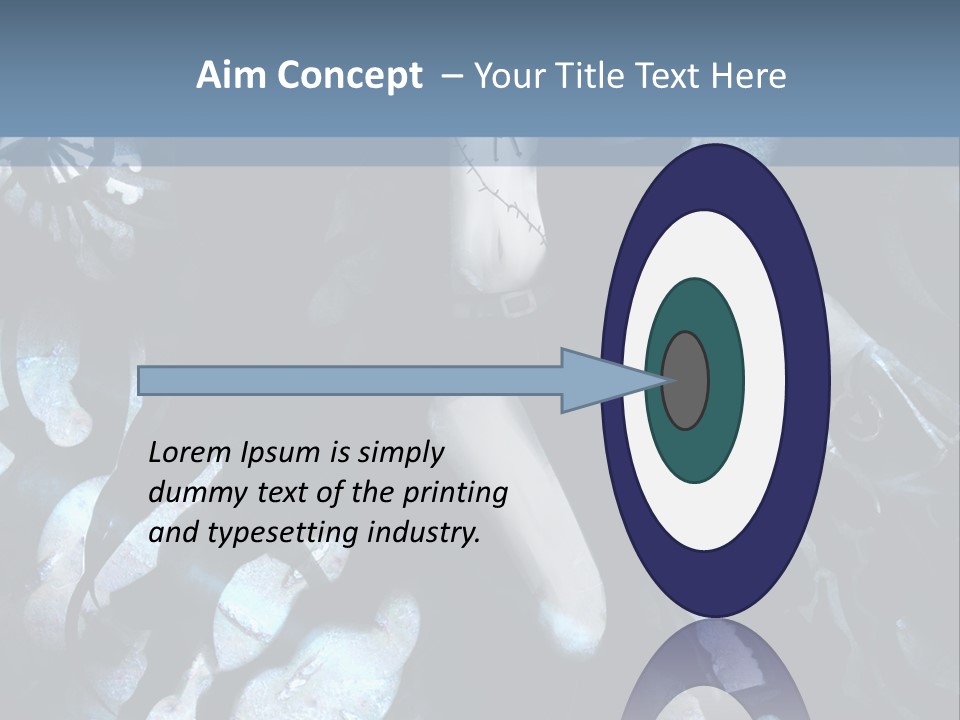 A Black And White Anime Character With Blue Hair PowerPoint Template