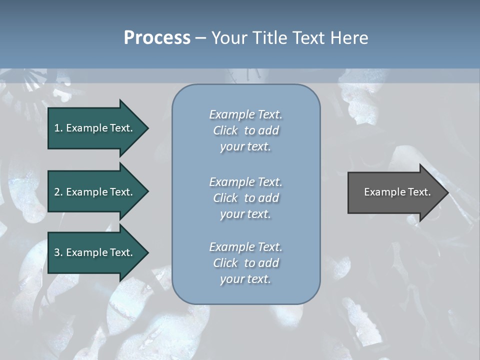 A Black And White Anime Character With Blue Hair PowerPoint Template