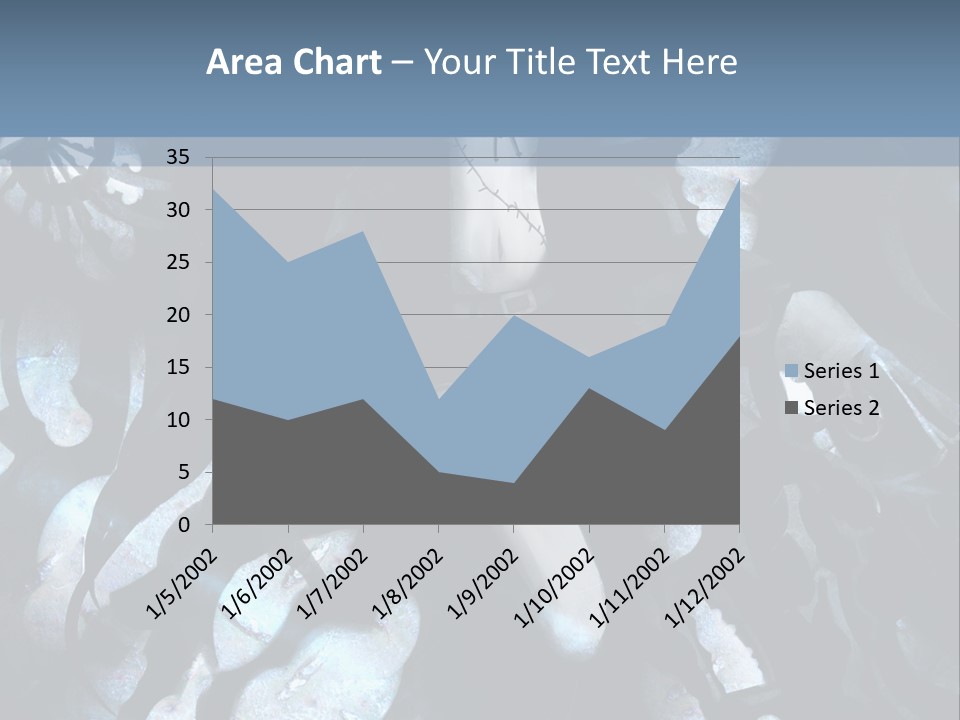 A Black And White Anime Character With Blue Hair PowerPoint Template