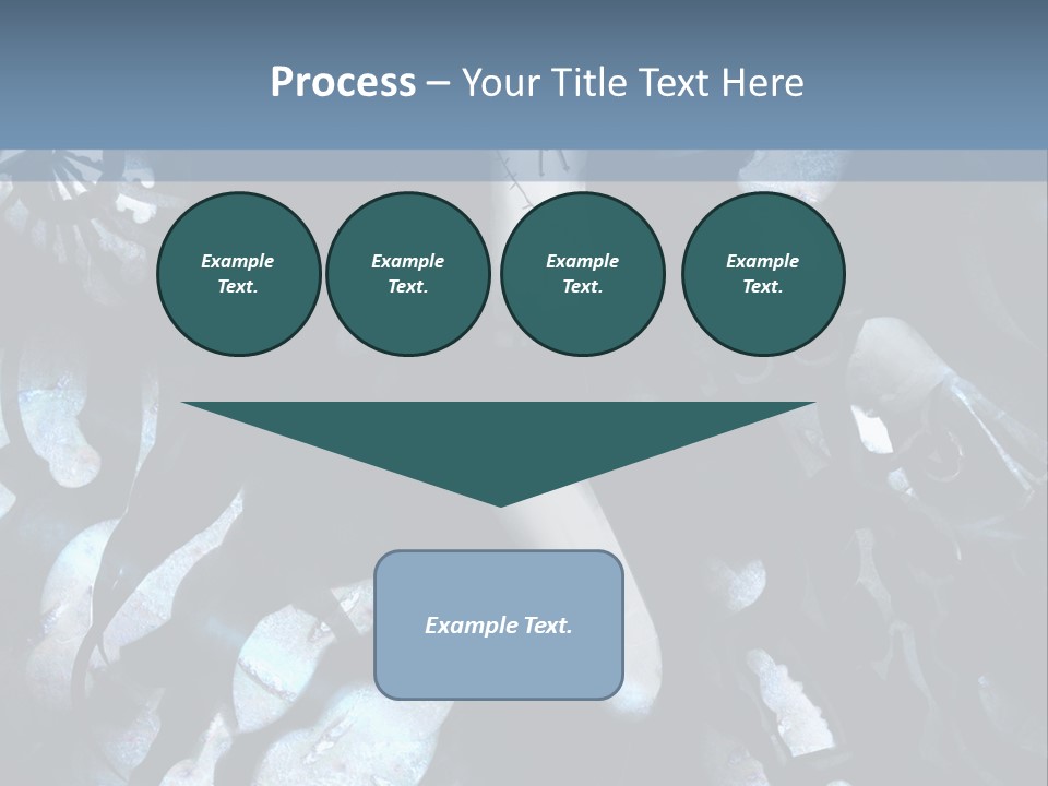 A Black And White Anime Character With Blue Hair PowerPoint Template