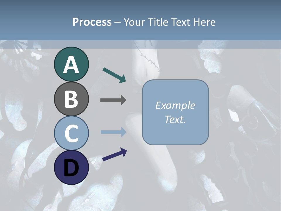 A Black And White Anime Character With Blue Hair PowerPoint Template