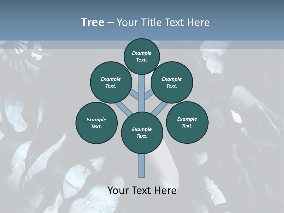 A Black And White Anime Character With Blue Hair PowerPoint Template