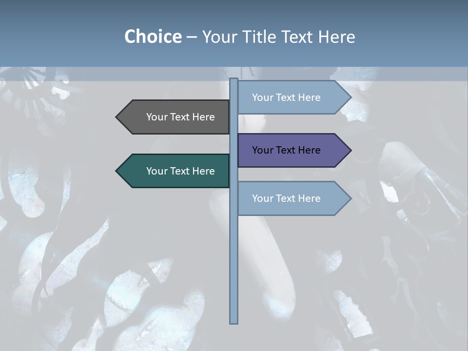 A Black And White Anime Character With Blue Hair PowerPoint Template