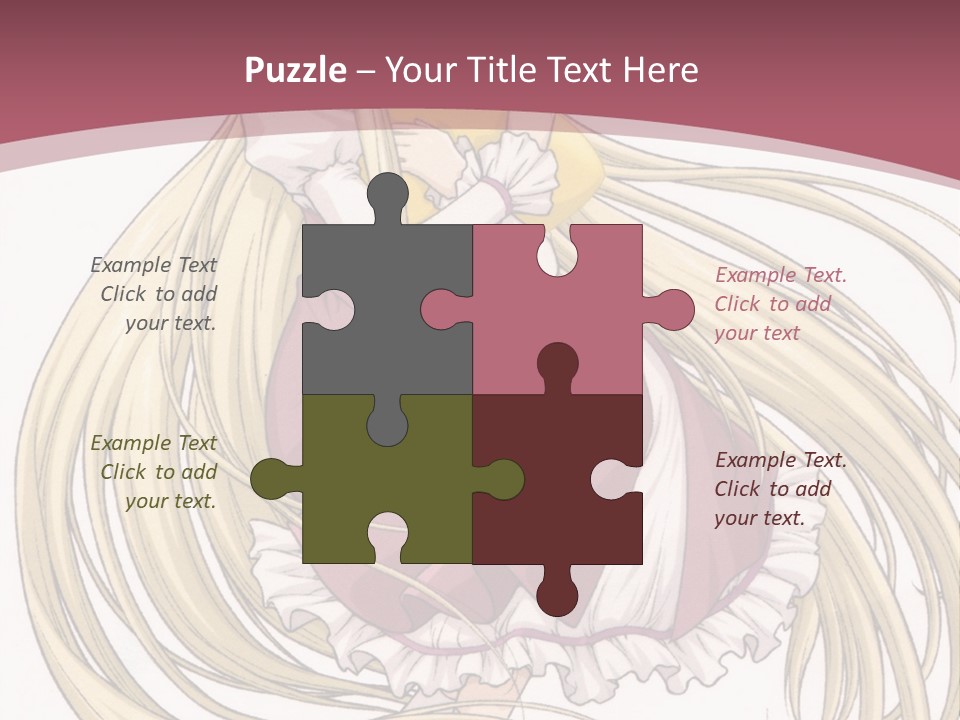 A Girl With Long Hair Is Sitting On The Ground PowerPoint Template