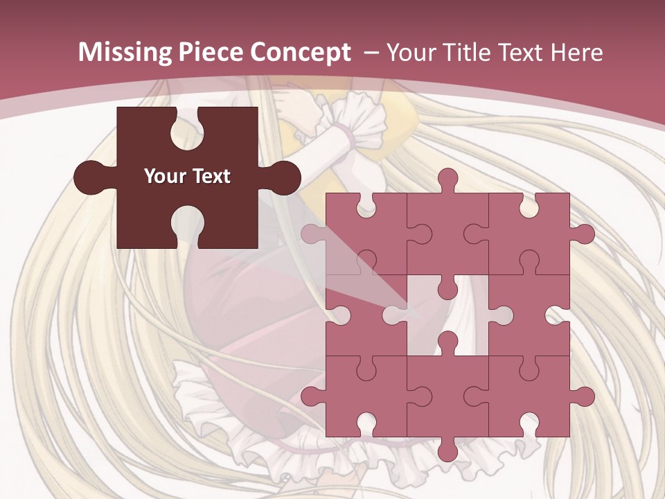 A Girl With Long Hair Is Sitting On The Ground PowerPoint Template