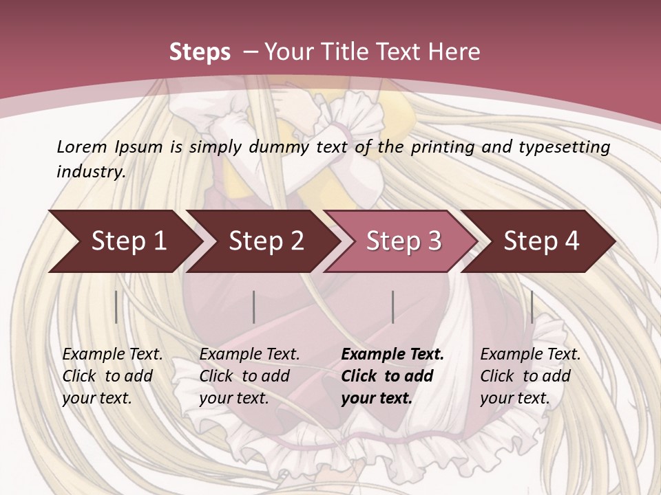 A Girl With Long Hair Is Sitting On The Ground PowerPoint Template