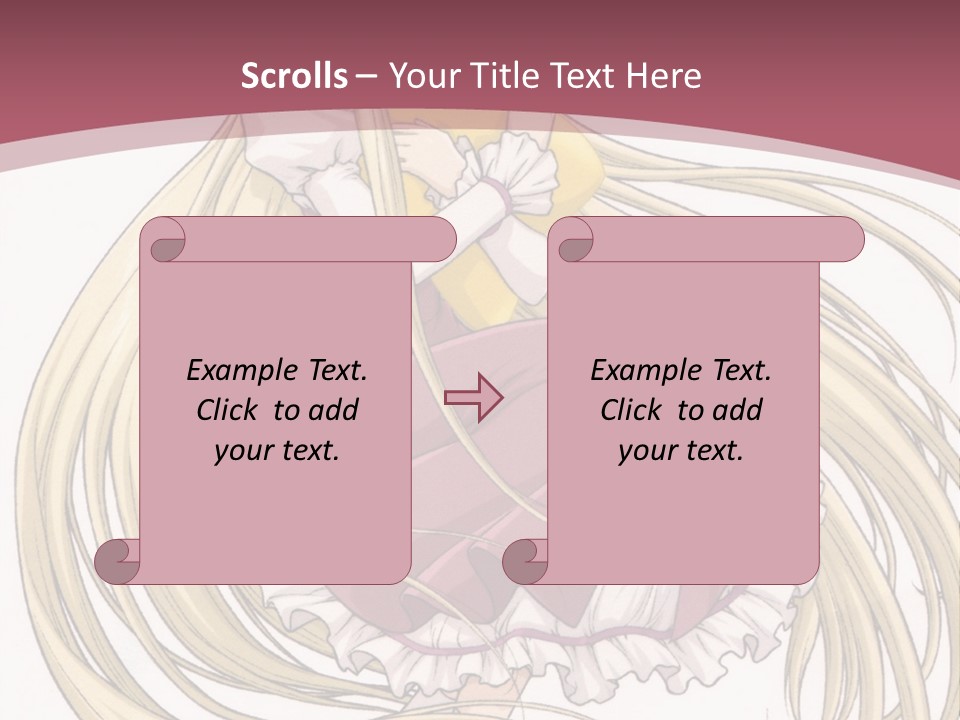 A Girl With Long Hair Is Sitting On The Ground PowerPoint Template