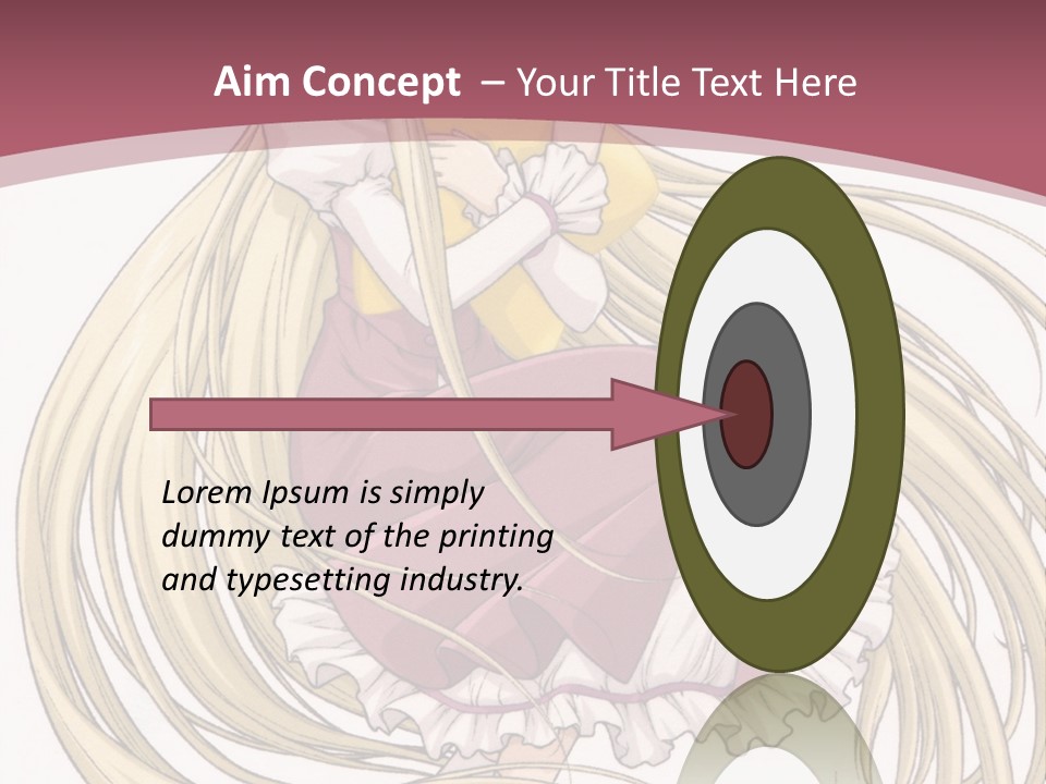 A Girl With Long Hair Is Sitting On The Ground PowerPoint Template