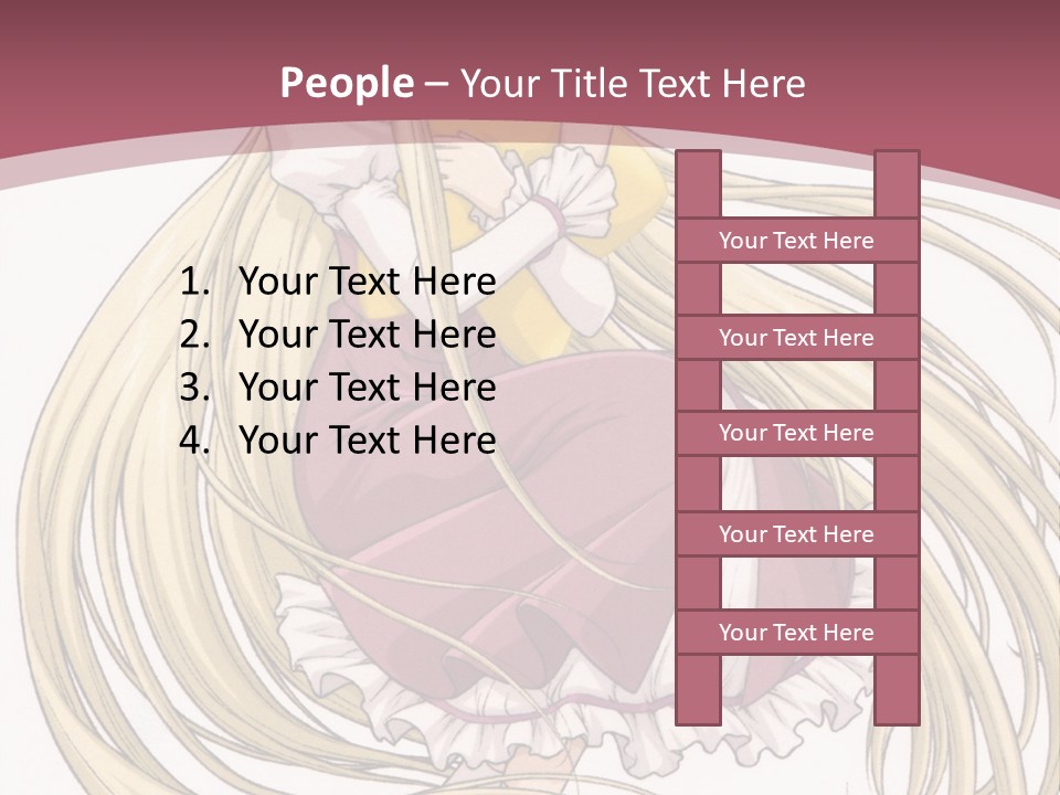 A Girl With Long Hair Is Sitting On The Ground PowerPoint Template