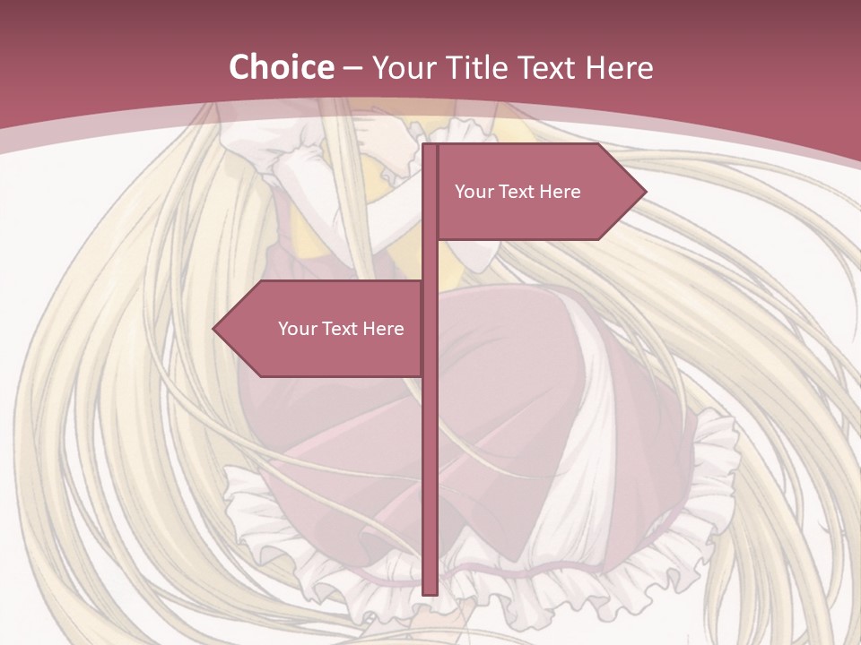 A Girl With Long Hair Is Sitting On The Ground PowerPoint Template