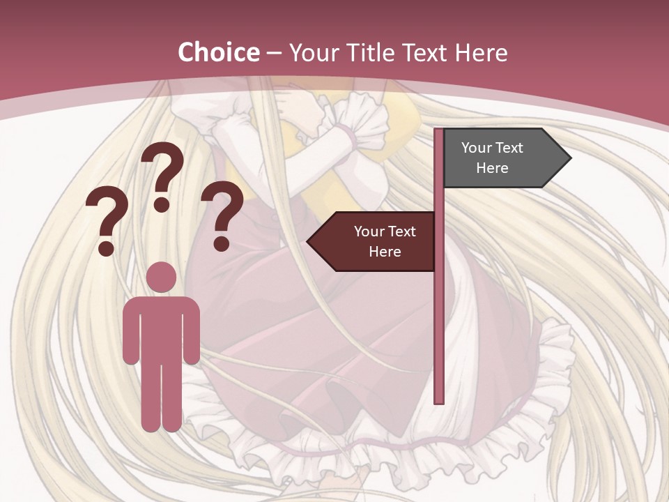 A Girl With Long Hair Is Sitting On The Ground PowerPoint Template