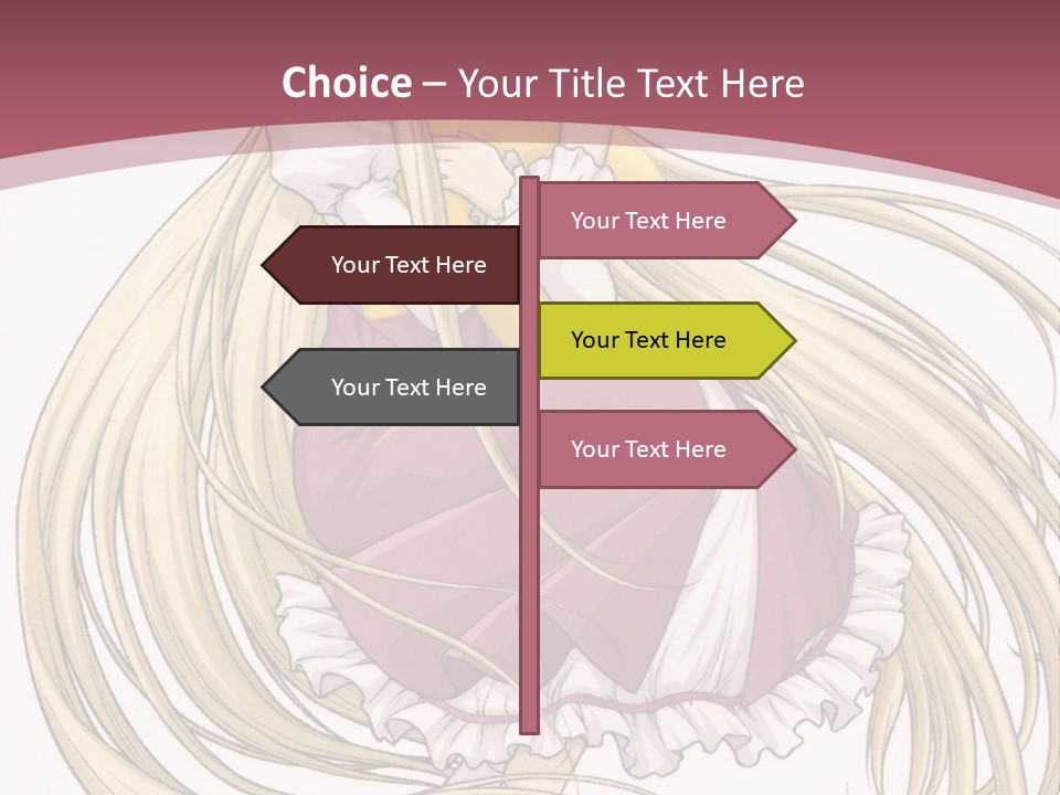 A Girl With Long Hair Is Sitting On The Ground PowerPoint Template