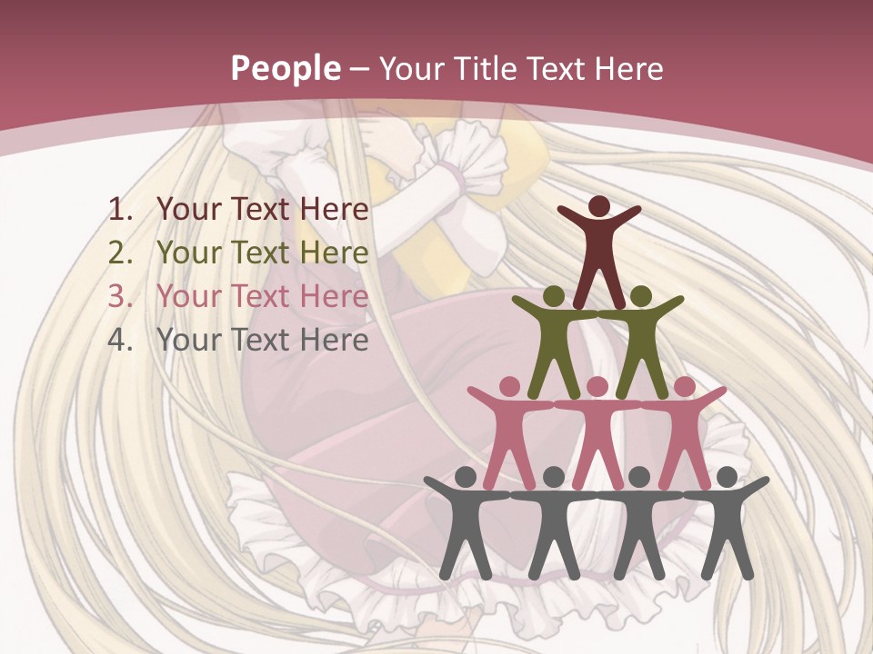 A Girl With Long Hair Is Sitting On The Ground PowerPoint Template