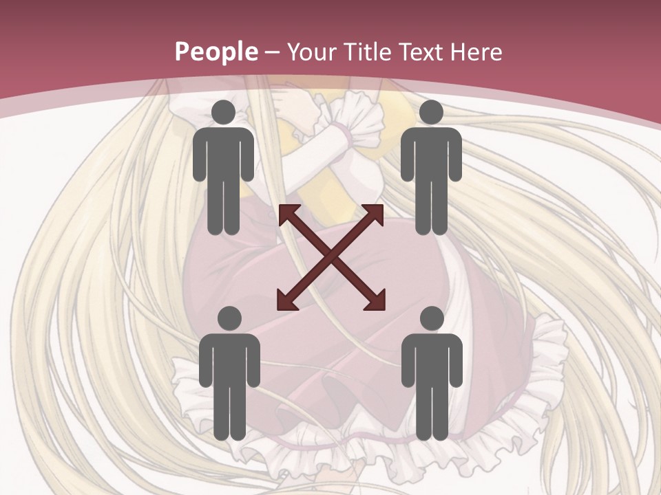 A Girl With Long Hair Is Sitting On The Ground PowerPoint Template