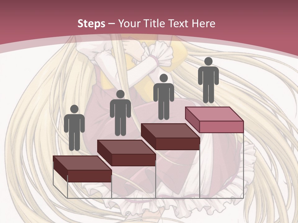 A Girl With Long Hair Is Sitting On The Ground PowerPoint Template