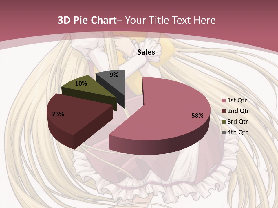 A Girl With Long Hair Is Sitting On The Ground PowerPoint Template