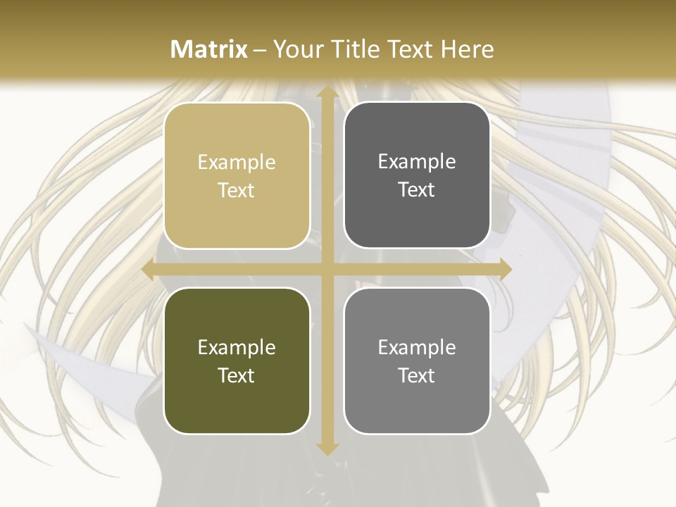 A Woman With Long Blonde Hair Sitting On Top Of A Table PowerPoint Template