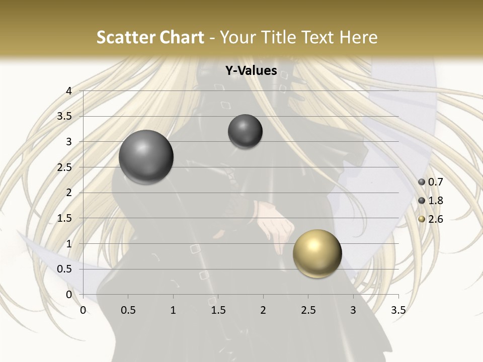A Woman With Long Blonde Hair Sitting On Top Of A Table PowerPoint Template