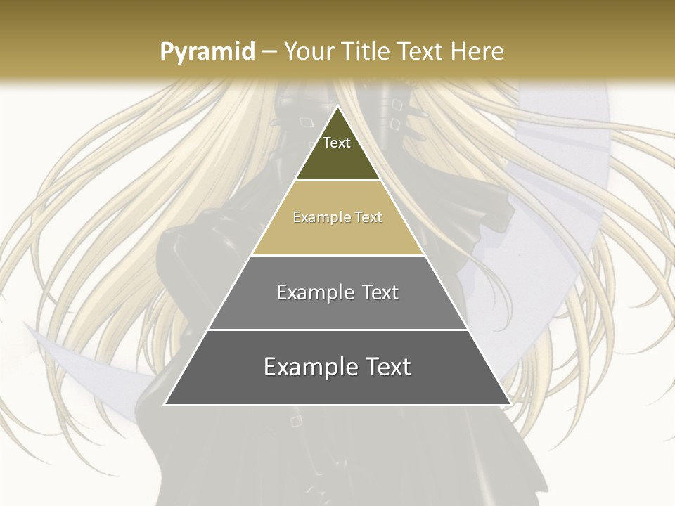 A Woman With Long Blonde Hair Sitting On Top Of A Table PowerPoint Template