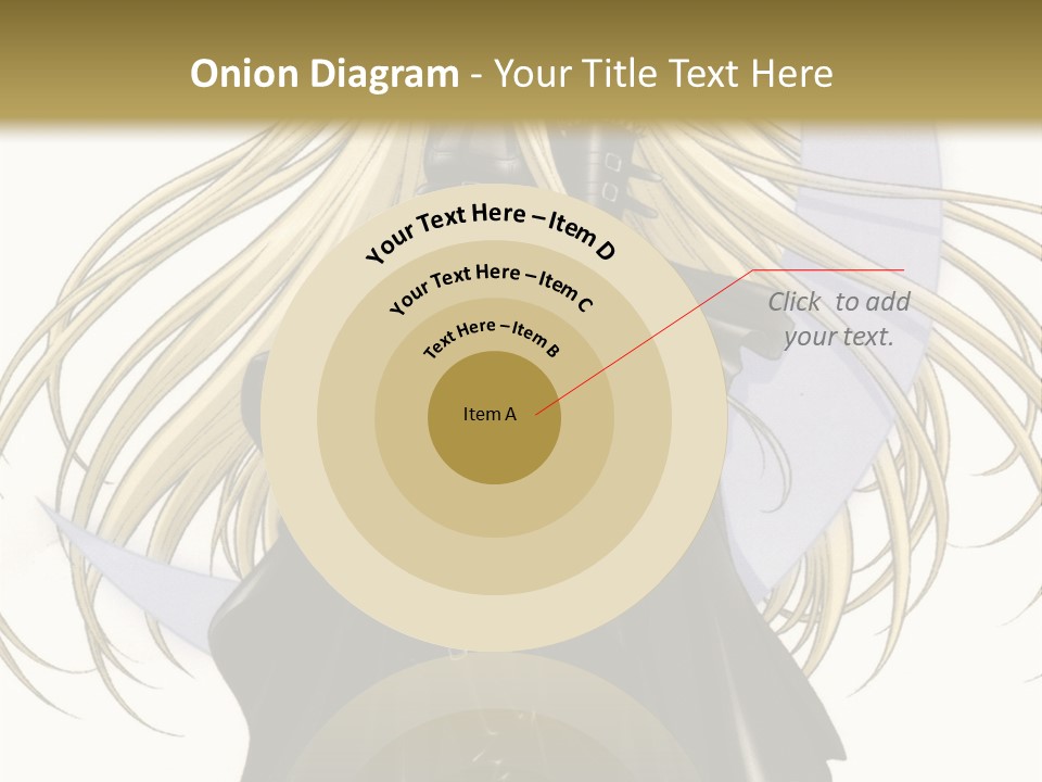 A Woman With Long Blonde Hair Sitting On Top Of A Table PowerPoint Template