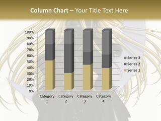 A Woman With Long Blonde Hair Sitting On Top Of A Table PowerPoint Template