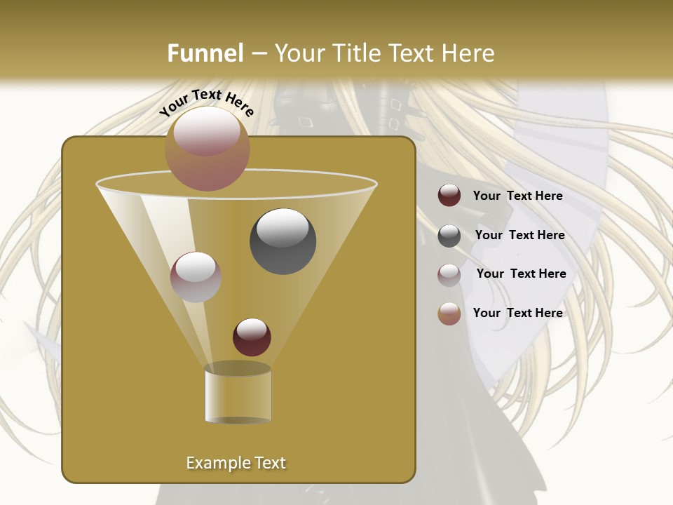A Woman With Long Blonde Hair Sitting On Top Of A Table PowerPoint Template