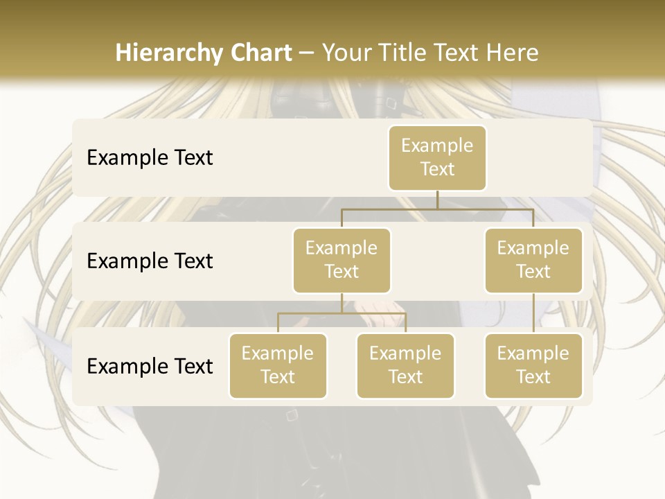 A Woman With Long Blonde Hair Sitting On Top Of A Table PowerPoint Template