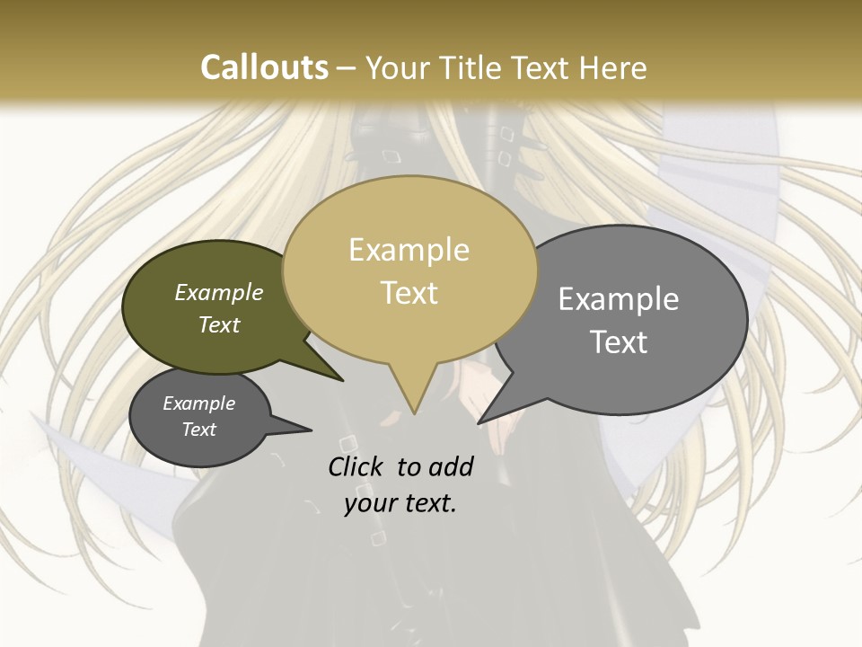 A Woman With Long Blonde Hair Sitting On Top Of A Table PowerPoint Template